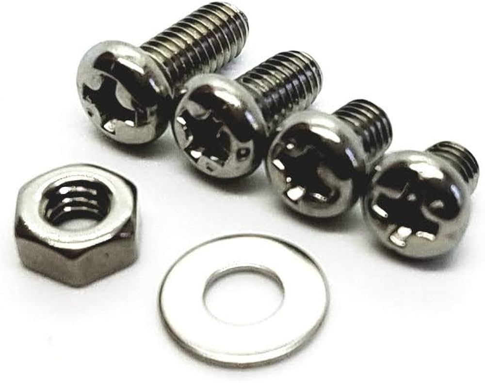 Amazon | 【M4】ステンレス ナベ頭 小ねじセット 10本入りx4