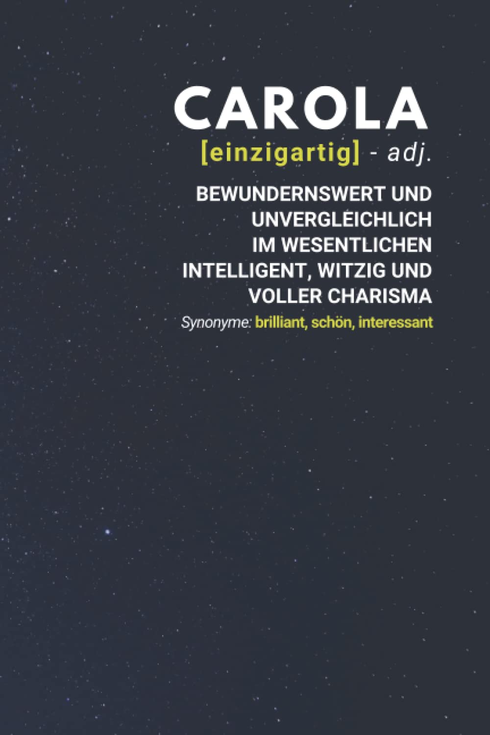 Carola (einzigartig) bewundernswert: Notizbuch inkl. To Do Liste | Das perfekte Geschenk | personalisiert mit dem Namen Carola | Geschenkidee | Geschenke | Name