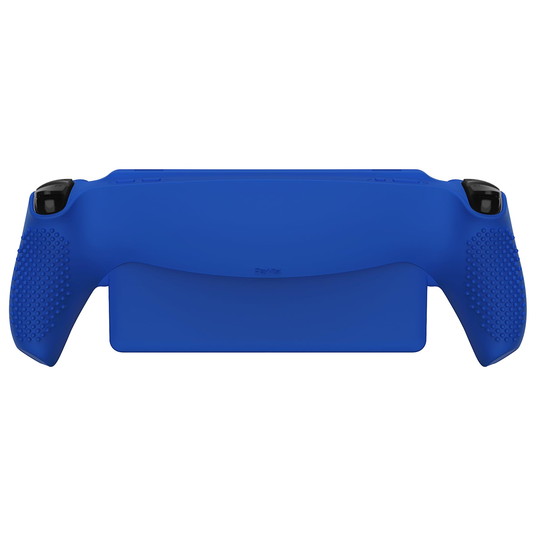 PlayVital Cover Silicone per PS Portal Remote Player,Custodia Protettiva Skin Grip Antiscivolo Copri Levette Analogiche per PS Portal-3D Borchiate-Blu