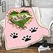 I Love Dogs Custom Fleece Pet Blanket Printed Jaws Blankets for Dog Puppy Kitten Bed - Dogs Cats Bedding Throws Fabric Super Soft and Premium Fuzzy Fleece Pet Dog Blanket(60