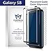 EURPMASK Case Friendly Tempered Glass[Hassle Free Application]Samsung Galaxy S8 (5.8”) Screen Protector,[Easy to Install][Bubble Free][Anti-Scratch] with A Free Back Cover[Black]