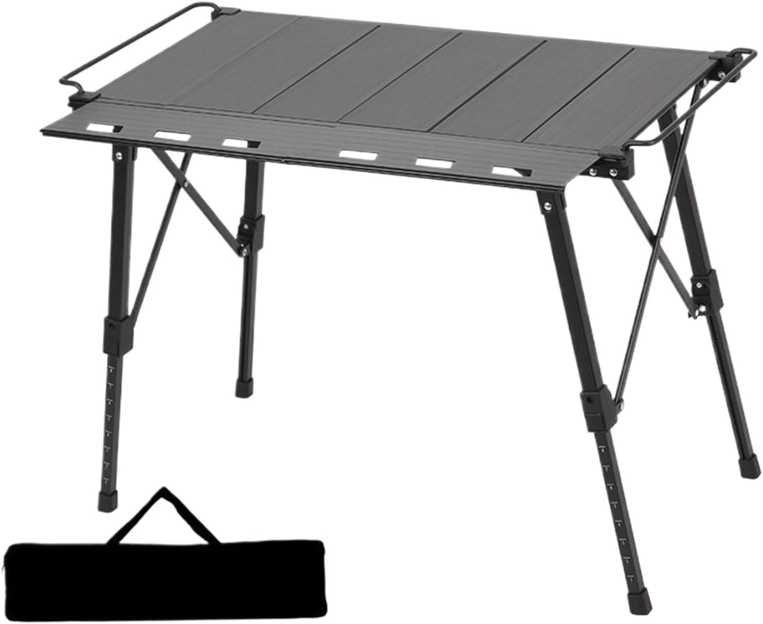 56x41cm アルミ キャンプテーブル ロールテーブル 折りたたみ アルミ