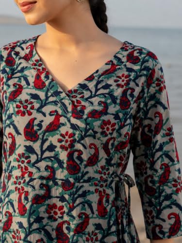 Image of feranoid Women Cotton Angrakha Kurti