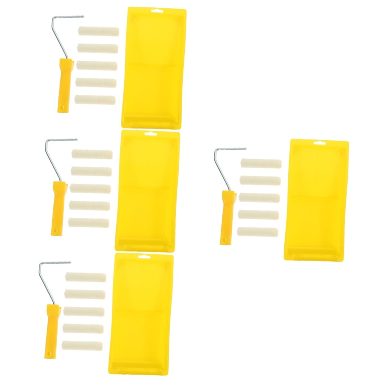 Homoyoyo 4ensembles Kit De Peinture Complet Support Et Plateau Pour Décoration Intérieure Murs Et Meubles Polyvalent Outils De Peinture