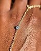 Triple Solitaire Diamond Hand Chain, Ring Bracelets for Hand, Gold Slave Bracelets for women (Gold, gold-plated-base) #3