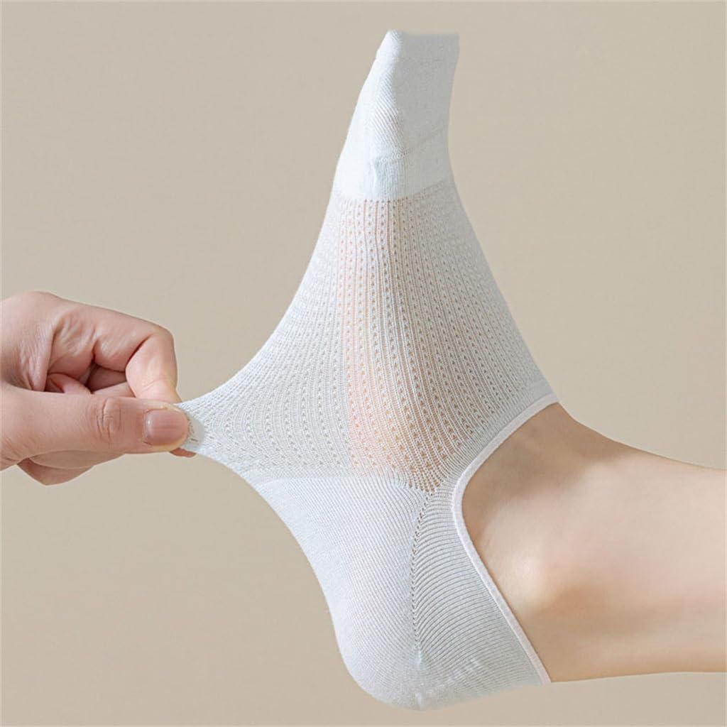 JSEIAJB Women S Thin Cotton Mesh Boneless Invisible Short Socks with Boat Socks