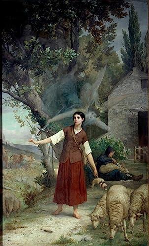 Affiche impression toile Jeanne d'Arc Lenepveu peinture murale salon 60x90cm