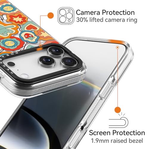 Coque antichoc antichute 2m pour iPhone 17 Pro Max transparente et magnétique MagSafe