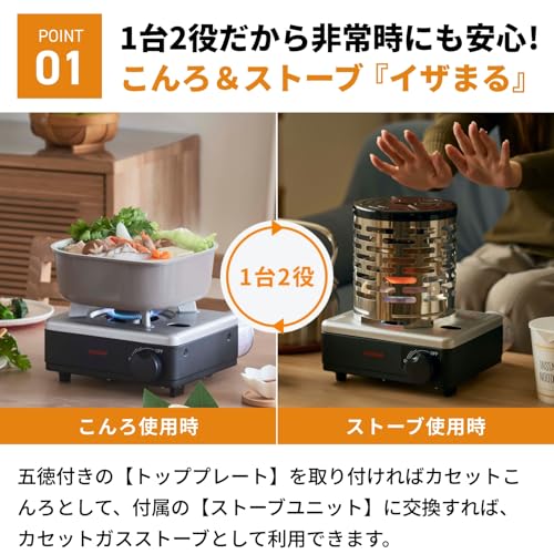 Iwatani イワタニ 岩谷 イワタニカセットフー こんろ＆ストーブ イザまる CB-IZ-1