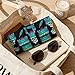 LITPUZC Men Women Trippy Skull Mushroom Pu Leather Eyeglass Pouch Bag Portable Eyeglass Case Fashion Travel Sunglasses Organizer