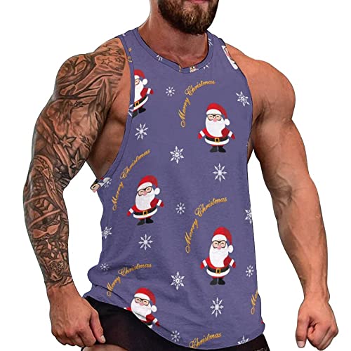 Camiseta de Papá Noel para gimnasio ideal para entrenar fuerte en Navidad