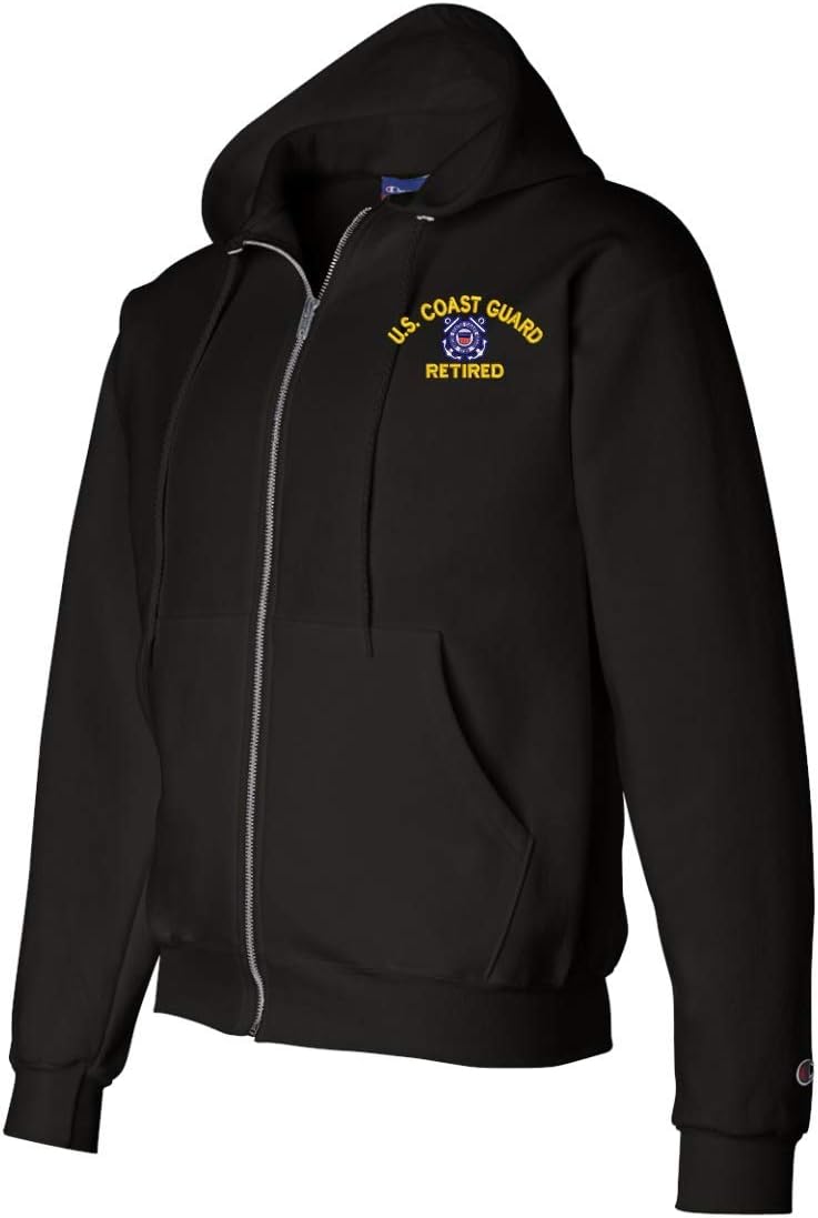 U.S. Coast Guard Logo Retired Zippered Hoodie