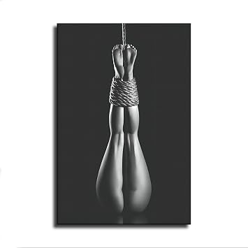 Black and White Nude Paintings, Sexy Legs Posters, Abstract Nude Prints, Black and White Female Body Pictures, Living Room Decoration 2436inch-No Framed