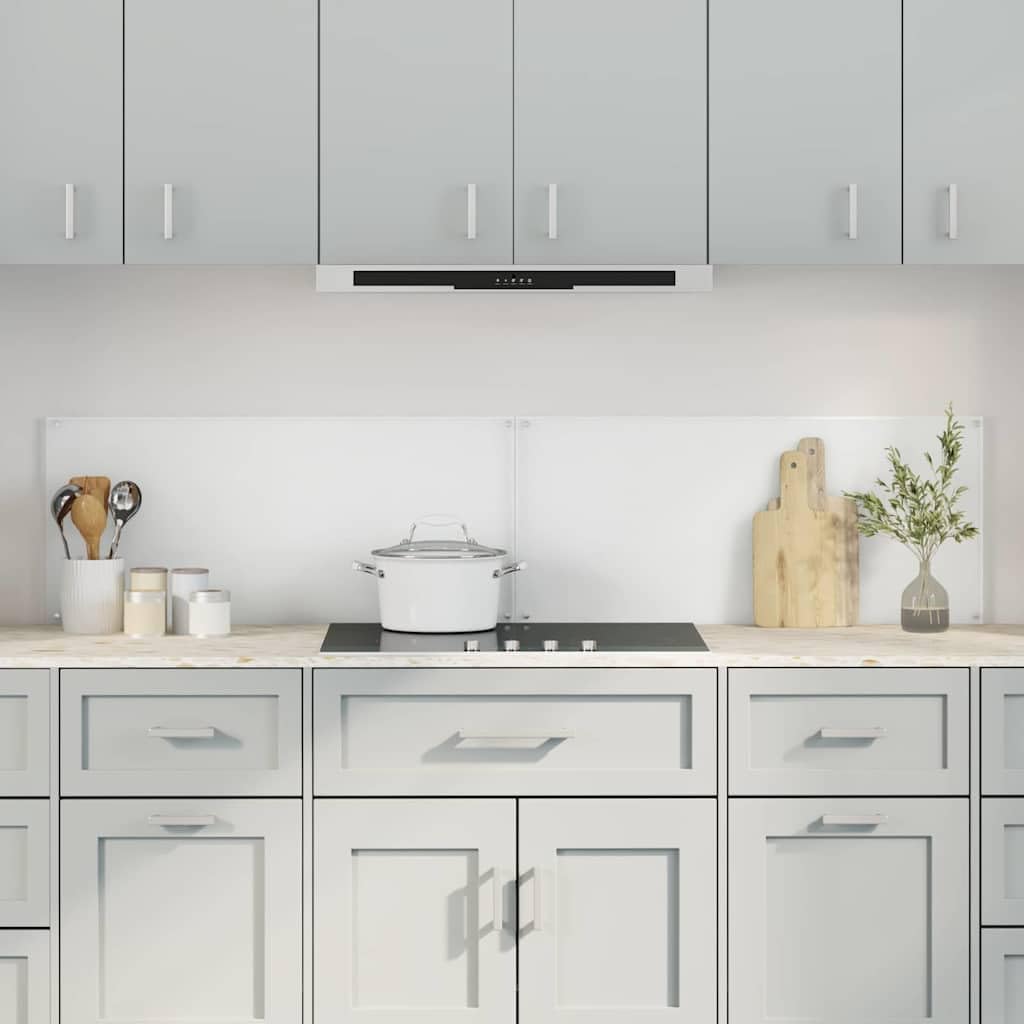 Generisch Küchenrückwand 2 pcs Transparent 90 x 40 cm Gehärtetes Glas,Heim Garten,Küche Esszimmer,Küchenhelfer -utensilien-3415428