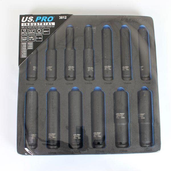 US PRO 41 Mm Naben-Nuss Für Achse – 1/2 Zoll Antrieb, 6-Punkt, Aus Chrom-Molybdän-Stahl