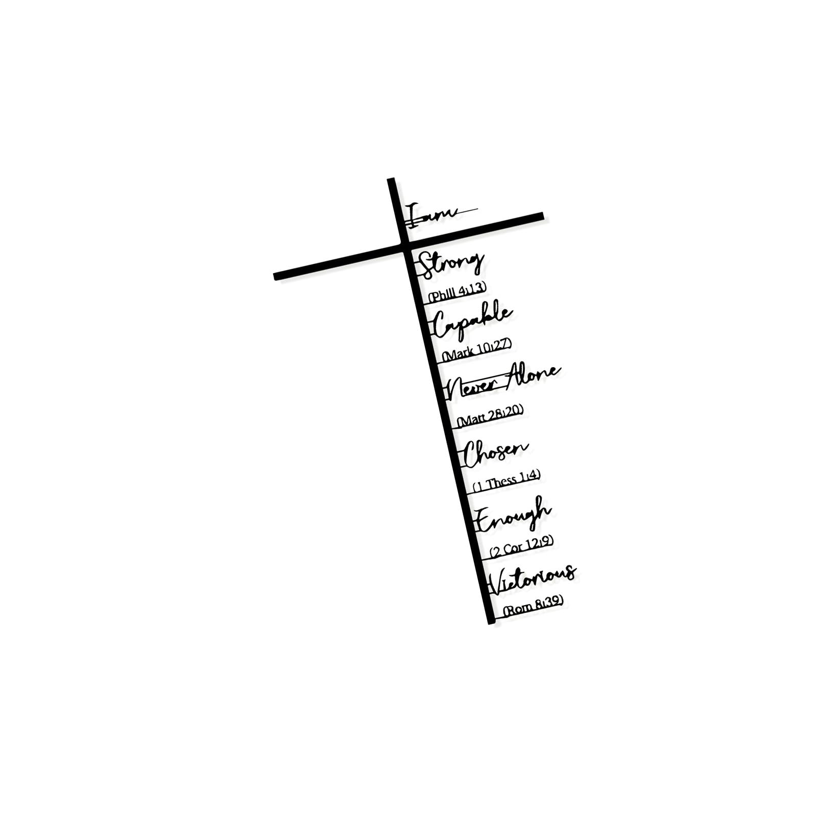 Hsioluted Decorative Wall Crosses Scripture Jesuses Crosses Hangings for Home Decors Hanging Wall Art Decors Catholic Gift Decorsative for Home