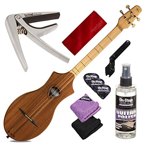 Seagull M4 Mahogany Dulcimer + Capo + Basic Accessory Bundle
