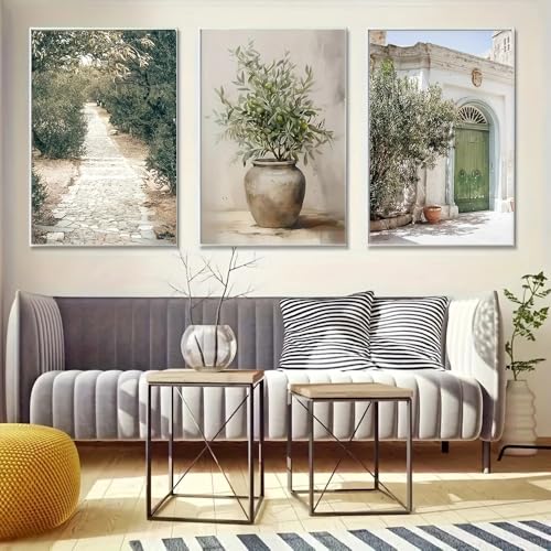 Lámina de arte de viaje en lienzo de alta calidad, set moderno de Taly de 50x70cm sin marco 4