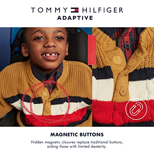 Image of Tommy Hilfiger Women's Adaptive Stripe Shirt With Magnetic Closure