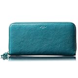 [HENLY COAT] イタリア 4 BARONE 社製 山羊革 anan 掲載商品 下町の お財布 屋さんが作った 100％植物性なめし の しなやかな 山羊革 を使った 軽くて 使いやすい レディース 長財布 カード縦型収納 母の日 プレゼント ギフト箱入り (Turquoise)