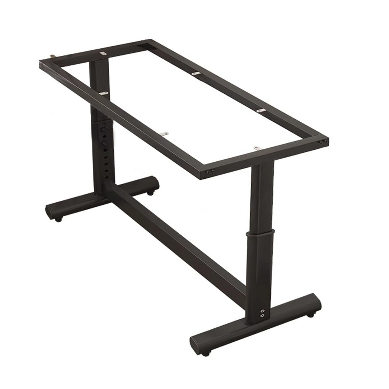 Kfgisd Black For Folding Tables, Stand Up Desk Frame Height Adjustable Table Legs Sit Stand Desk Frame ，Metal Furniture Legs(,55 * 75Cm/21.7 * 29.5In)