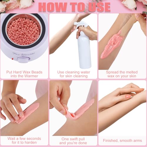 Image of Wax Beads Bulk - 1.5lb Wax Beans Supplies for Esthetician - Professinal Painless Waxing for Face, Upper Lip, Bikini, Leg, Women Natural Melting Kit - Hypoallergenic Hard Wax Beads Bulk