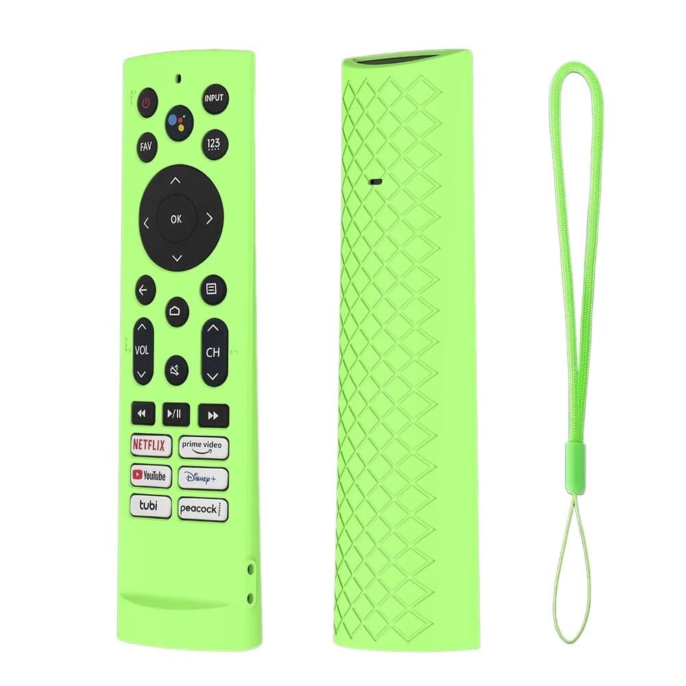 ETUZI Silicone Remote Cover for Hisense Smart Tv Remote VU GOLED Series Tv Remote Cover Case – Remote NOT Included (Luminous Green) ETUZI Silicone Remote Cover for Hisense Smart Tv Remote VU GOLED Series Tv Remote Cover Case – Remote NOT Included (Luminous Green)