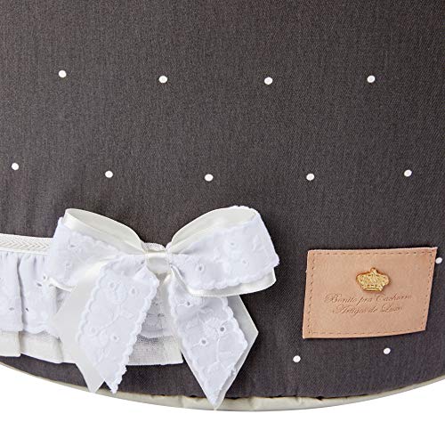 Toy Bag Classic Poá Bonito para Cães, Tamanho U, Cinza Escuro