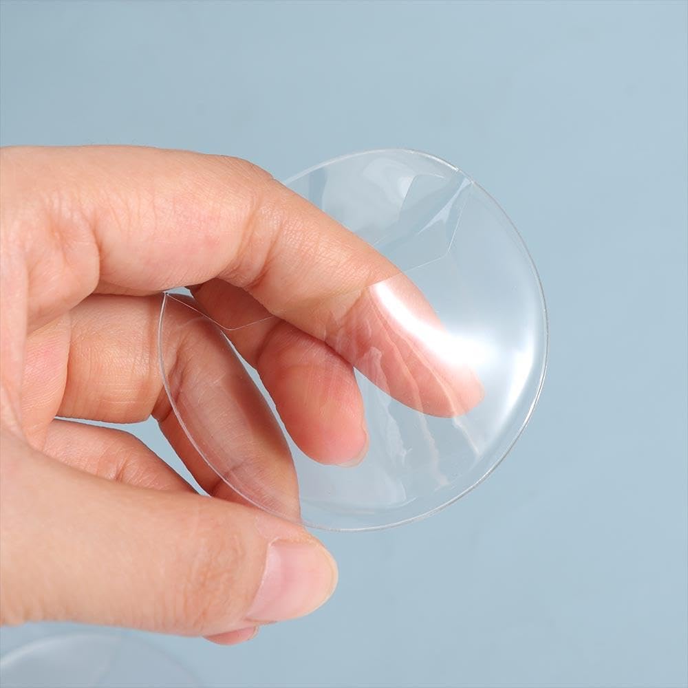 20pcs Badge Films, 4 Sizes Clear Film for Round Badge Button, Plastic Circle Protective Cover Transparent Film Button Maker Parts image 3