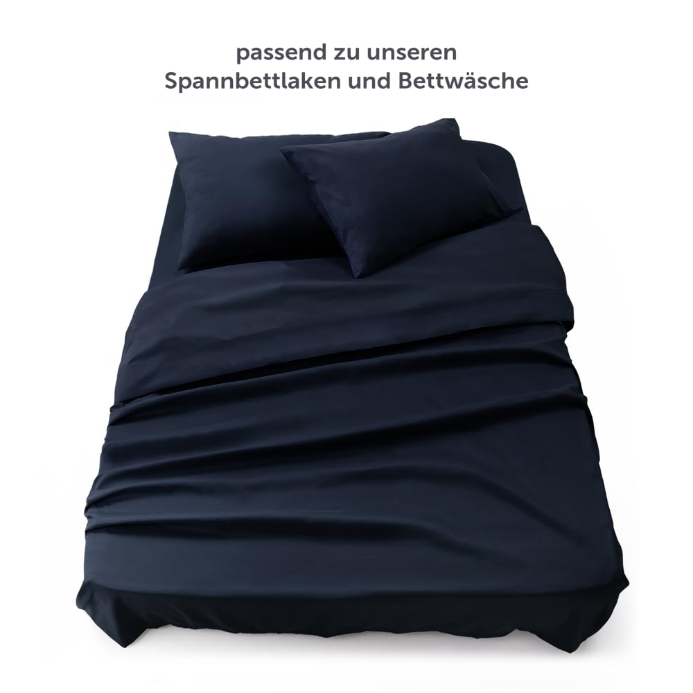 Blumtal® Basic Betttuch 320x275 cm für Matratzen 200x200 cm - Bettlaken ohne Gummi