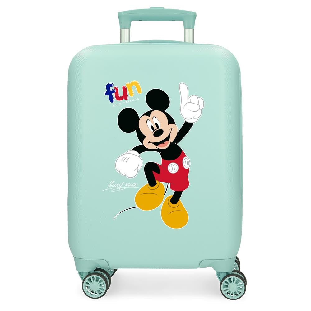 Disney Walizka dziecięca Twarda 4-kołowa Zamek szyfrowy z boku Bagaż podręczny wykonany jest z ABS, sztywnego i lekkiego materiału., Przyjaciele, Valigia da cabina, Walizka kabinowa