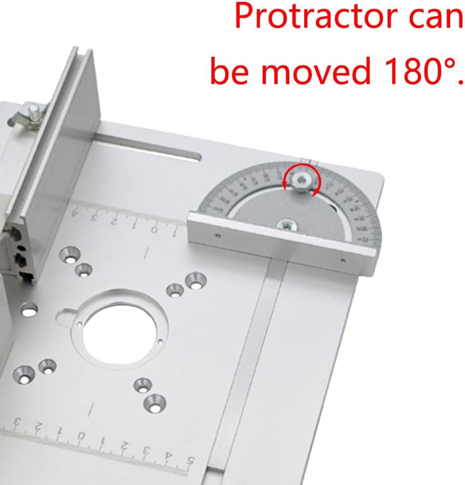 Router Table Insert Plate for Carpenters and DIY Enthusiasts, Aluminum Router Plate, Multifunctional Trimming Engraving Table for Trimming, Deburring, Milling Woodwork