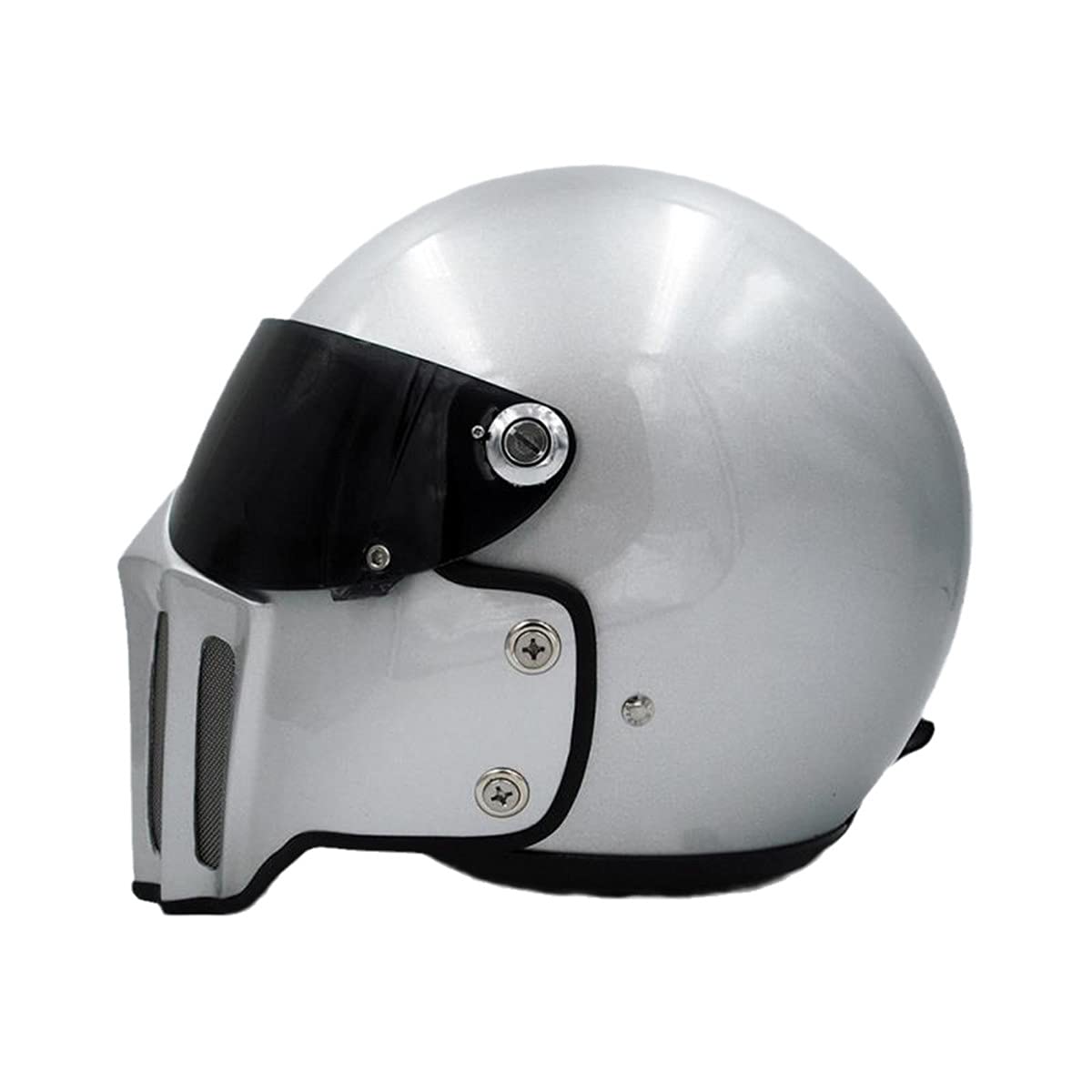 Buy DOT Motorcycle Helmet With FRP And Visor Retro Full Face Helmet