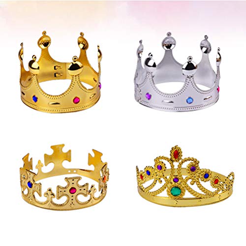 Amosfun Corona placcata in plastica Corona