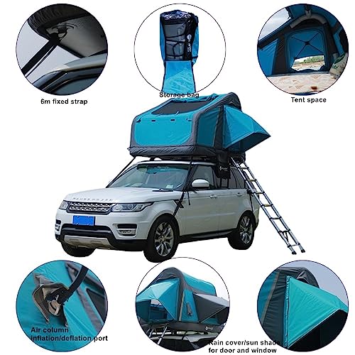 Carpa hinchable portátil impermeable para techo de auto miniatura 3