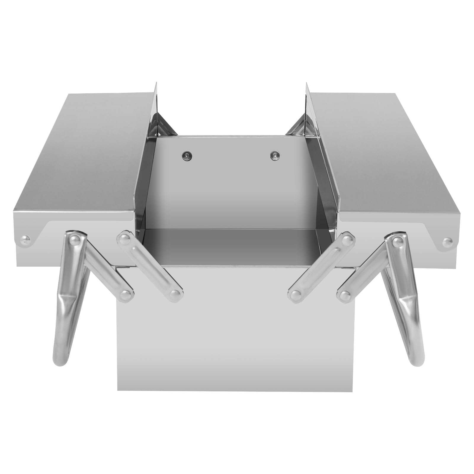 Organizador de herramientas multifunción de 2 capas, organizador de herramientas, caja de herramientas con cerradura, caja de herramientas profesional para piezas pequeñas y herramientas, 53,5 x 20 x
