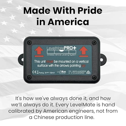 Image of LogicBlue Technology LevelMatePRO+ Wireless RV Leveling System, Bluetooth Leveler for Campers, Must-Have Accessory for Travel Trailers, Effortless Setup for Phones with App, Apple Watch Compatible