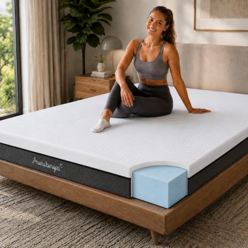 Arensberger Matratze SARA 90x190cm Höhe 16cm | NANOCELL Gel-Schaum | Mittelfest H3 | Premium-Bezug 240g/m | 60C waschbar | Kaltschaum-Matratze 90x190 | Öko-Tex Zertifiziert