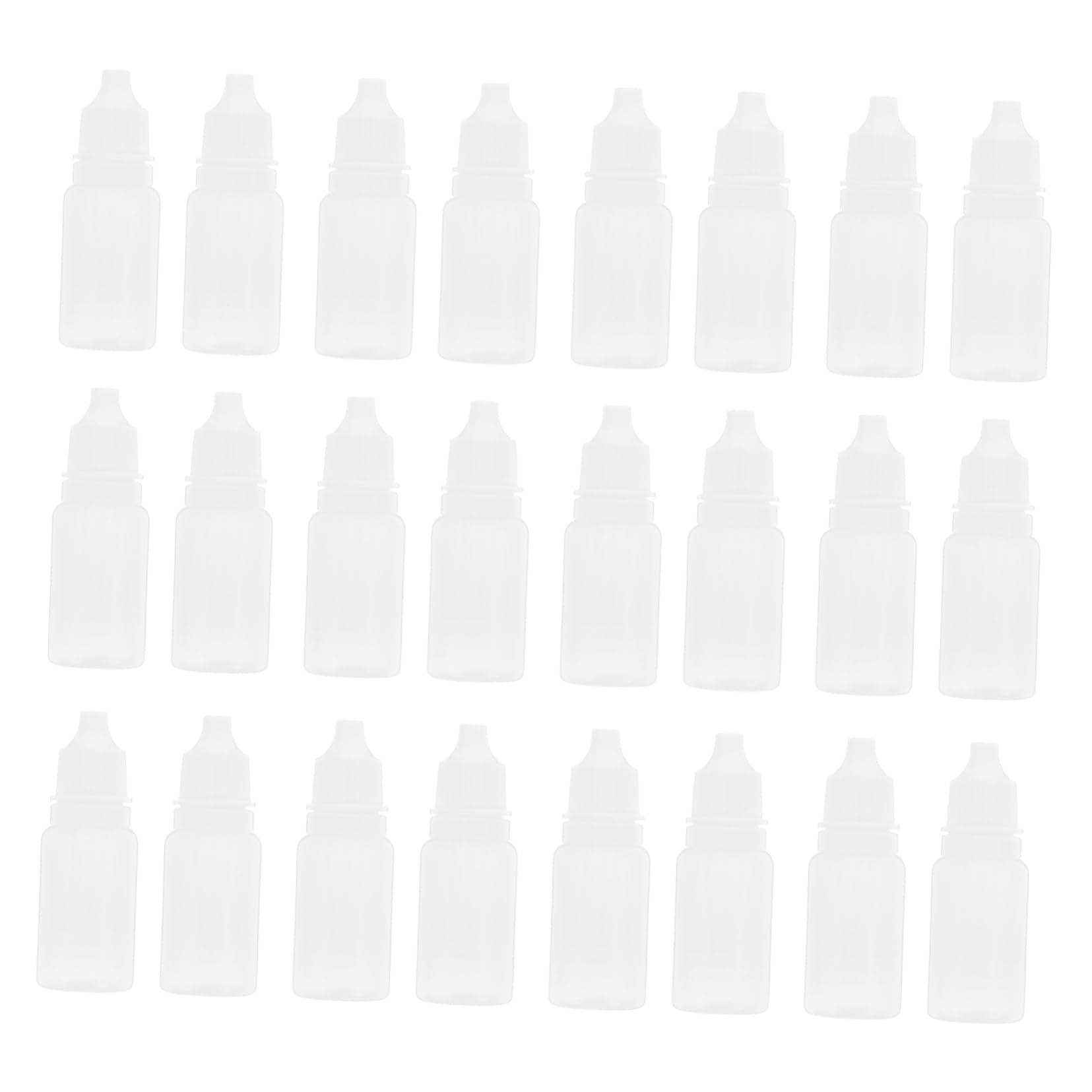 FUNOMOCYA 50 Pcs 10ml Squeezable Dropper Bottles Eye Liquid Dropper Dropping Bottles Empty for Travel