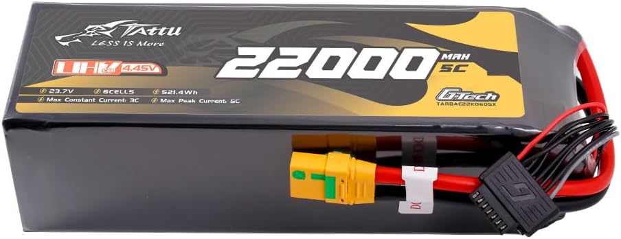 TATTU Ultra High Voltage 22000mAh with XT90S-F Plug