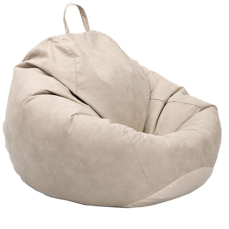 Pouf Géant Grand Extérieur Pouf Géant sans Remplissage, Coussin De Sol, Pouf De Salon, Grande Chaise Longue Étanche pour L'Intérieur Et L'Extérieur,Beige,80 Cm * 90 Cm