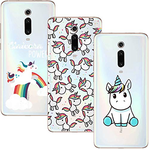 Compatible Para Xiaomi Mi 9T Pro/Mi 9T Funda, (3 Pack) Transparente Ultrafina Carcasa Delgado...