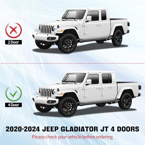 Estribos Laterales para Gladiator JT 2020-2024 Negro miniatura 7