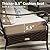 PHI VILLA Outdoor Patio Furniture Set?Premium Rattan Wicker Metal Patio Conversation Sets for Backyard w/Coffee Table, Seat Cushions