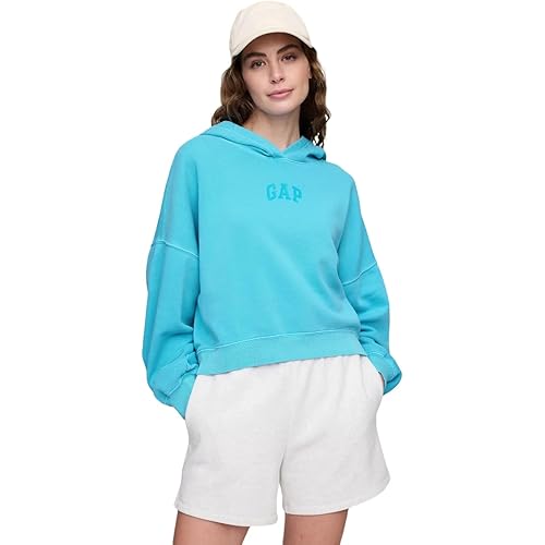 GAP Women's Logo Hoodie Hooded Pull-on Sweatshirt