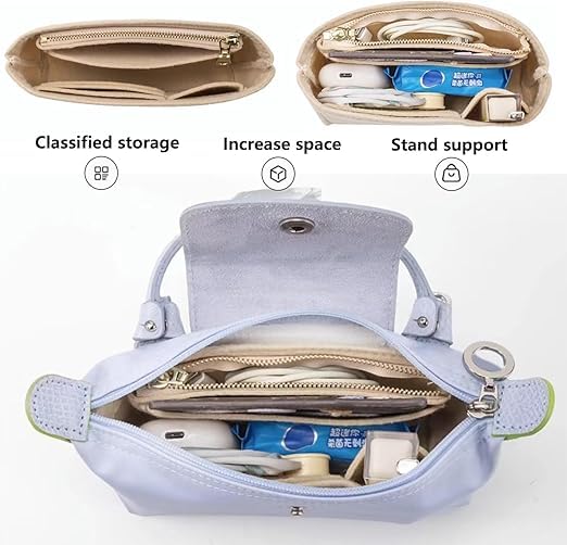 Image of Chispee Leather Bag Shoulder Strap, Purse Straps Replacement Crossbody Adjustable Conversion Kit for Longchamp Mini Bag
