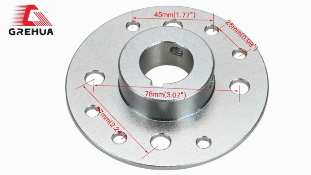Image of GREHUA Rear Steel Sprocket Drum Brake Hub 1 inch Bore 1 /4 inch Keyway with Hardware Kit for Predator 212cc 196cc 6.5hp Dune Buggies Drift Trike Heavy Duty Go Kart Cart Parts