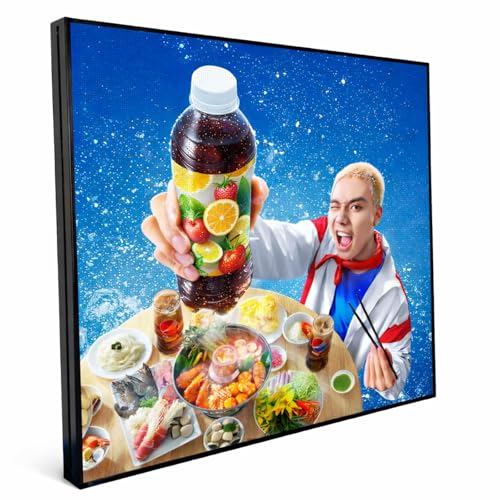 Image of P4 Outdoor LED Sign Display 40x40 Inch, Full Color Programmable Digital Signage with WiFi & USB Control, 240x240 HD LED Video Screen for Storefront Advertising, Supports Video Images Scrolling Text