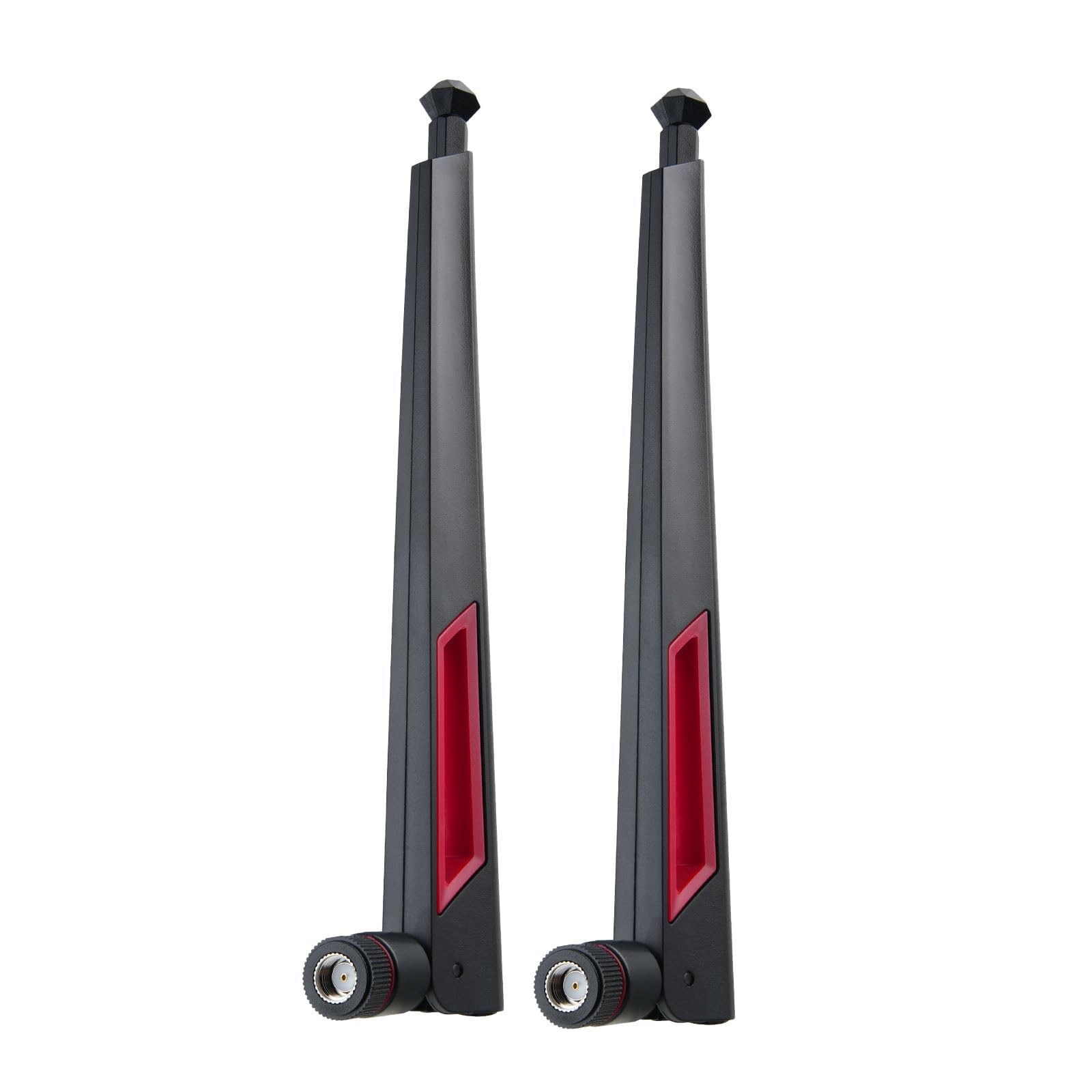 Superbat Antenna WiFi RPSMA Doppia Banda 2.4G/5.8GHz 13dBi Omnidirezionale Compatibile con Router ASUS/D-Link, Mini PCIe, USB WiFi, Telecamere IP, Drone FPV (2 Pezzi)