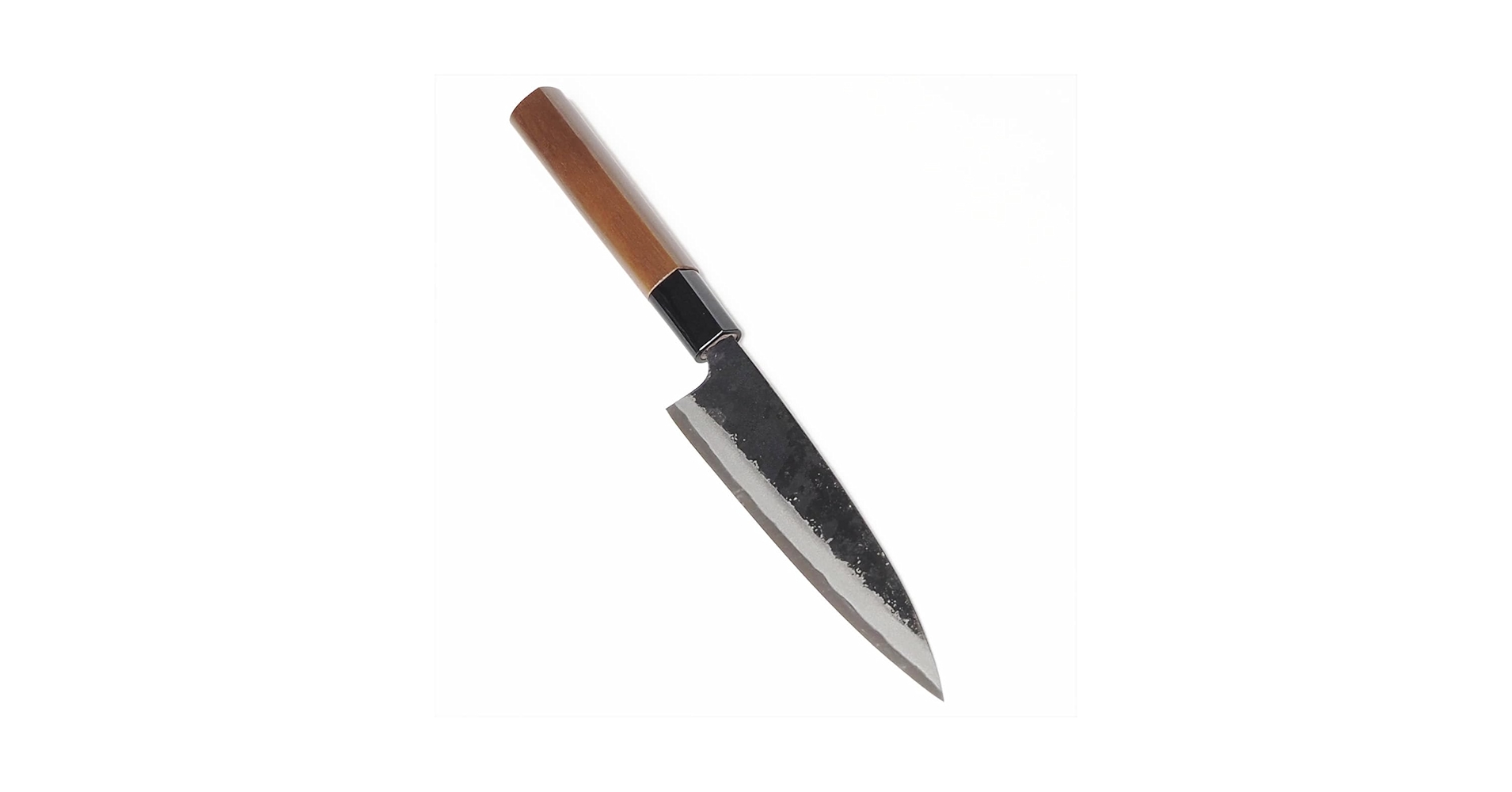 本焼　切付　ペティナイフ　150mm 包丁　5寸　和包丁　刃紋　黒檀　堺打刃物 楽天市場】ペティナイフ 日本製 ケース付き 150mm 木製サヤ付き